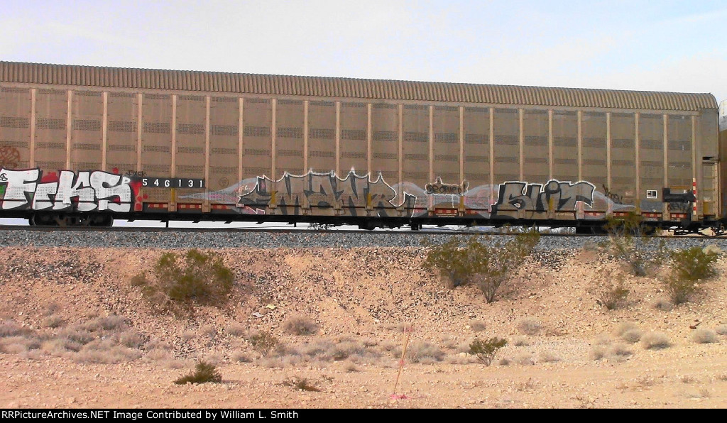 WB Unit Vehicular Flat Car Frt at Erie NV -6